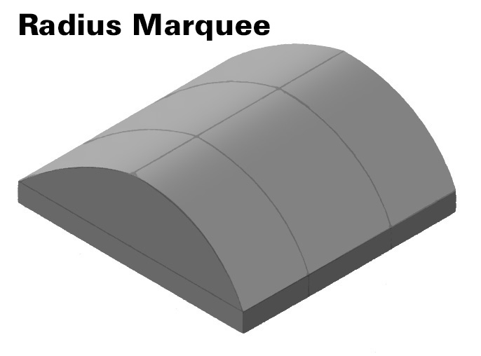 Radius Marquee Awning